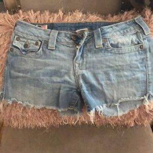 True Religion cutoffs